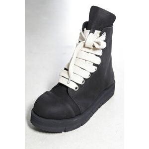 送料無料 シューズ A.F ARTEFACT エーエフ アーティファクト サイドジップレースアップブーツ / Boots / ブラック / ag-9098-1の画像