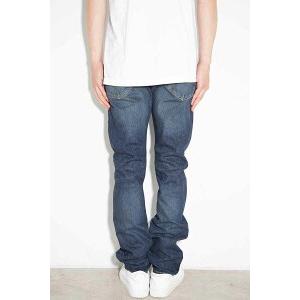 送料無料 ボトムス HYSTERIC GLAMOUR ヒステリックグラマー RW CLASH加工デニムスリムストレートパンツ / ダークインディゴ |  | 04