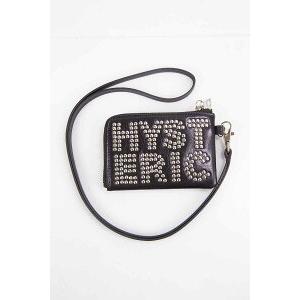 ファッション雑貨 HYSTERIC GLAMOUR ヒステリックグラマー [購入は1人1点まで] ロゴスタッズ コインパース / ブラック 返品交換不可 |  | 01