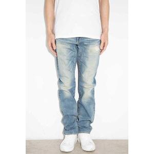 送料無料 ボトムス HYSTERIC GLAMOUR ヒステリックグラマー RW CLASH加工デニムスリムストレートパンツ / ライトインディゴ |  | 02