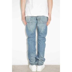 送料無料 ボトムス HYSTERIC GLAMOUR ヒステリックグラマー RW CLASH加工デニムスリムストレートパンツ / ライトインディゴ |  | 04