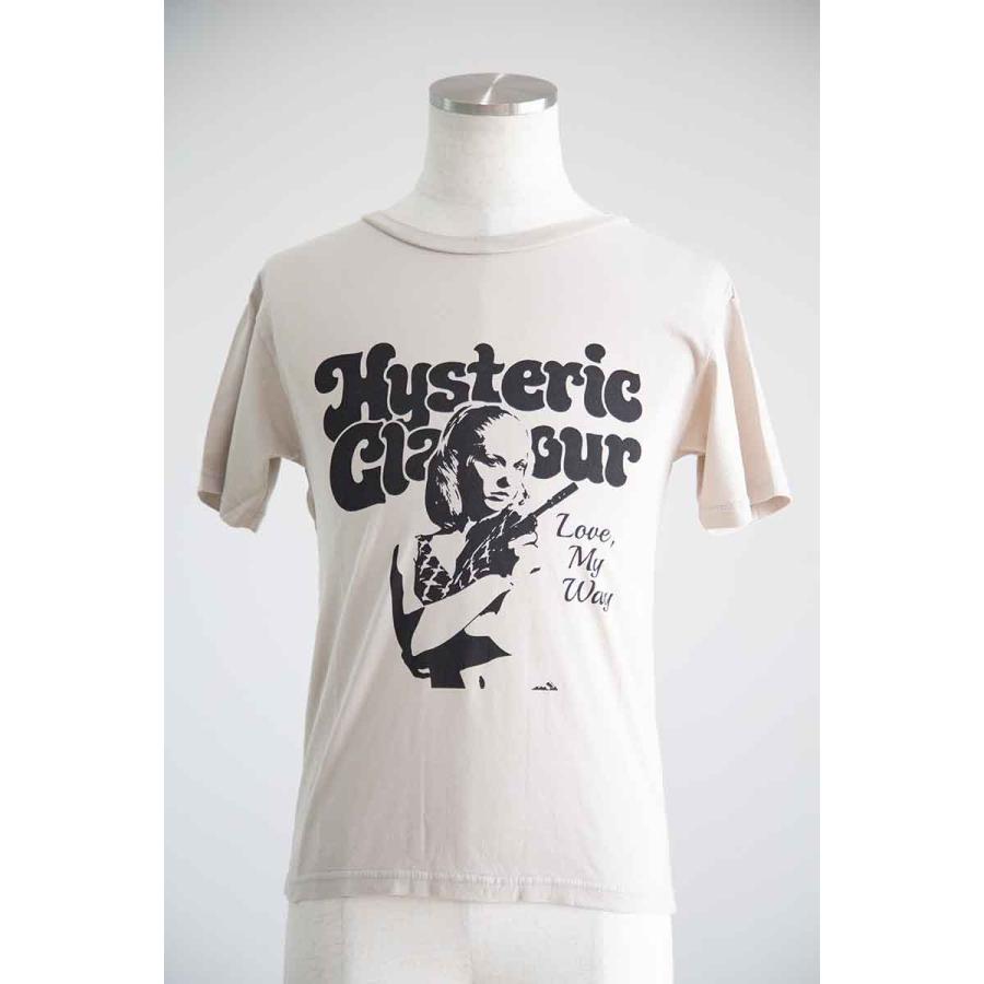 送料無料 トップス HYSTERIC GLAMOUR ヒステリックグラマー LOVE MY WAY Tシャツ / ベージュ 返品交換不可 |  | 02