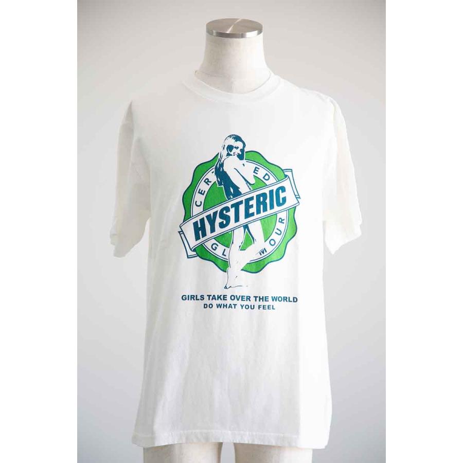 送料無料 トップス HYSTERIC GLAMOUR ヒステリックグラマー GIRLS TAKE OVER Tシャツ / ホワイト 返品交換不可 |  | 02