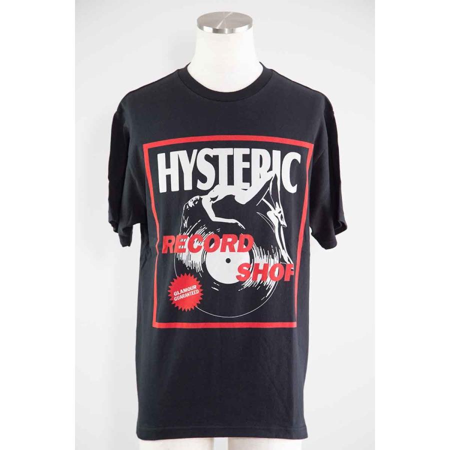 送料無料 トップス HYSTERIC GLAMOUR ヒステリックグラマー RECORD SHOP Tシャツ / ブラック 返品交換不可 |  | 02