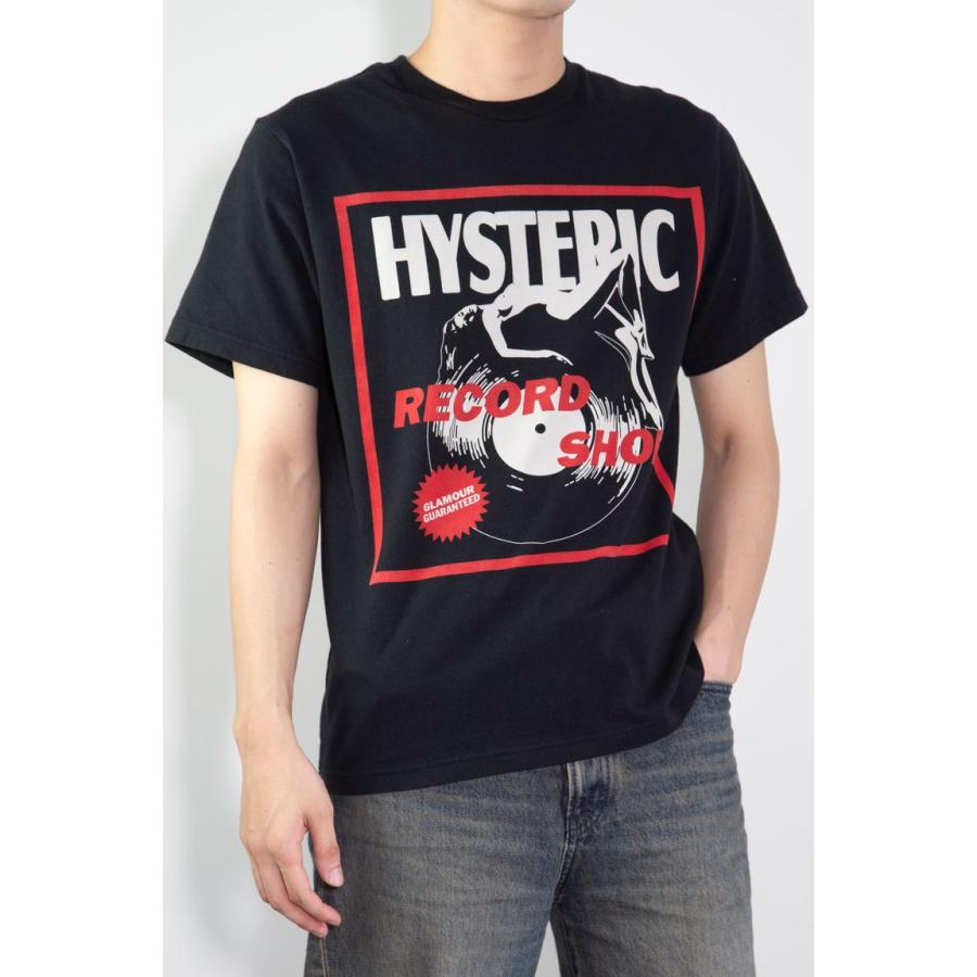 送料無料 トップス HYSTERIC GLAMOUR ヒステリックグラマー RECORD SHOP Tシャツ / ブラック 返品交換不可 |  | 01