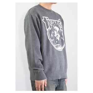 大人気！ヒステリックグラマー 編込セーター【ENDLESS ROCK】 グレーM 送料無料 トップス HYSTERIC GLAMOUR ヒステリックグラマー ENDLESS