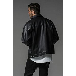 送料無料 RESOUND CLOTHING リサウンドクロージング LEATHER OVER 3RD G / ブラック |  | 03