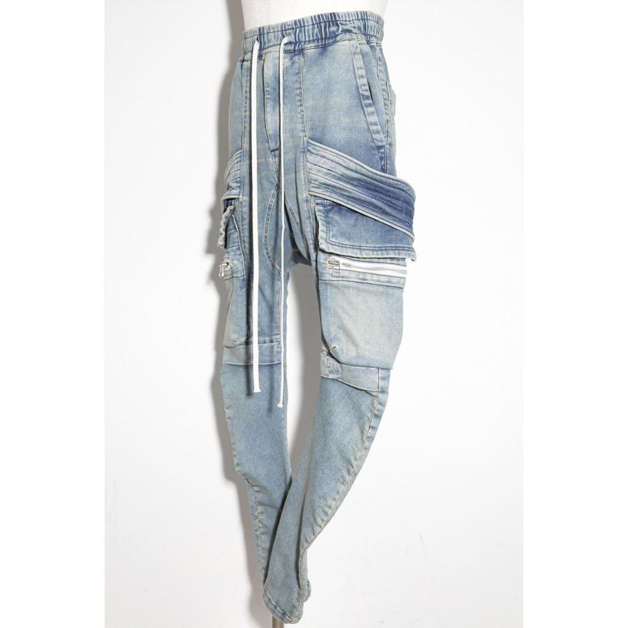 送料無料 ボトムス A.F ARTEFACT エーエフ アーティファクト サルエルカーゴスキニーデニム / Indigo Denim Cargo Sarouel Skinny / インディゴ / ag-6036-2 |  | 04