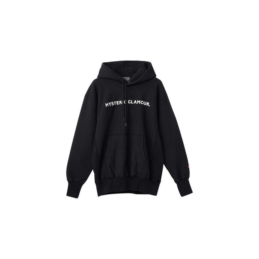 送料無料 トップス HYSTERIC GLAMOUR HYS LOGO パーカー / ブラック 