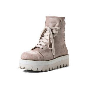 送料無料 シューズ A.F ARTEFACT エーエフ アーティファクト BOOTS / アッシュピンク×ホワイトの画像