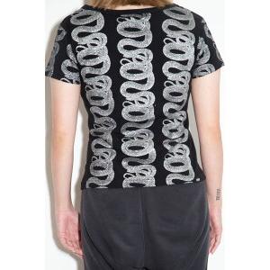 【正規店より即日発送、送料無料】トップス HYSTERIC GLAMOUR ヒステリックグラマーBANANA GIRL チビTシャツ / ブラック 返品交換不可 |  | 04