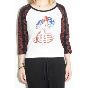 【正規店より即日発送、送料無料】 トップス HYSTERIC GLAMOUR ヒステリックグラマー COBRA 七分袖チビTシャツ / ホワイト 返品交換不可 |  | 03