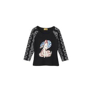 【正規店より即日発送、送料無料】 トップス HYSTERIC GLAMOUR ヒステリックグラマー COBRA 七分袖チビTシャツ /ブラック 返品交換不可 |  | 01