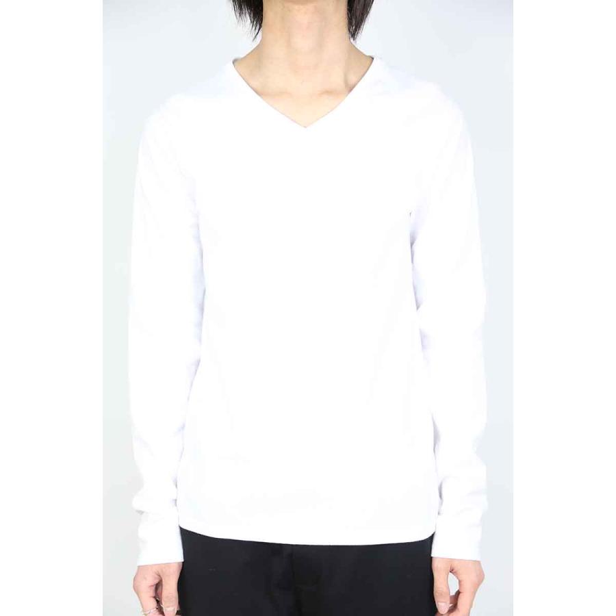 セール商品 70%OFF トップス wjk ダブルジェイケイ standard jersey V neck L/S / ホワイト 返品交換不可 | wjk | 01