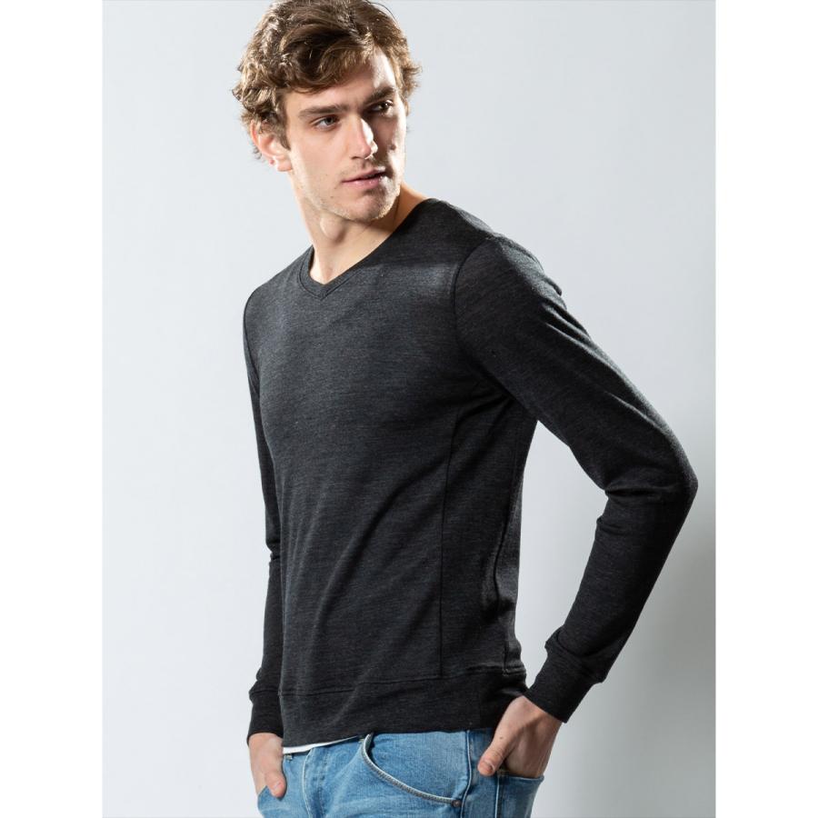 セール商品 30%OFF[wjk][ダブルジェイケイ]washable V-neck knit [charcoal]トップス Tシャツ カットソー 長袖 | wjk