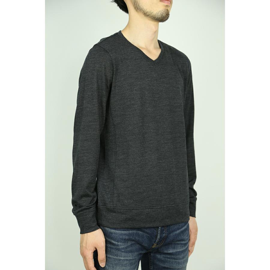 セール商品 30%OFF[wjk][ダブルジェイケイ]washable V-neck knit [charcoal]トップス Tシャツ カットソー 長袖 | wjk | 02