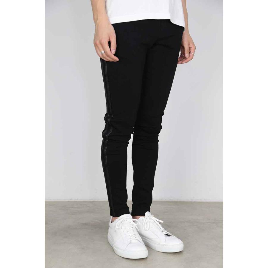 RESOUND CLOTHING リサウンドクロージング 人気定番商品 Blind LINE PT / ブラックレザーラインボトムス パンツ トラックパンツ ラインパンツ 返品交換不可 | RESOUND CLOTHING | 02
