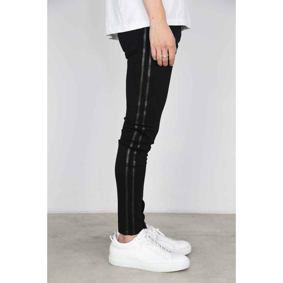 RESOUND CLOTHING リサウンドクロージング 人気定番商品 Blind LINE PT / ブラックレザーラインボトムス パンツ トラックパンツ ラインパンツ 返品交換不可 | RESOUND CLOTHING | 03