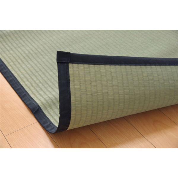 い草 上敷き/ラグマット 〔麻綿織 江戸間2畳 約176×176cm〕 抗菌 防臭 調湿 消臭 日本製 熊本県八代産イ草使用 〔リビング〕 上敷き/ラグマット 江戸間2畳 〔麻綿織 約176×176cm〕 抗菌 防臭 調湿 消臭 日本製 熊本県八代産イ草使用 い草 フロアマット ラグカーペット 麻綿織