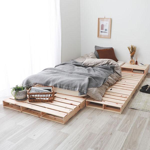 ベッドフレーム シングル パレットベッド シングル4枚 檜ベッド 日本製 ひのき ヒノキベッド 天然木｜value-challenge｜19