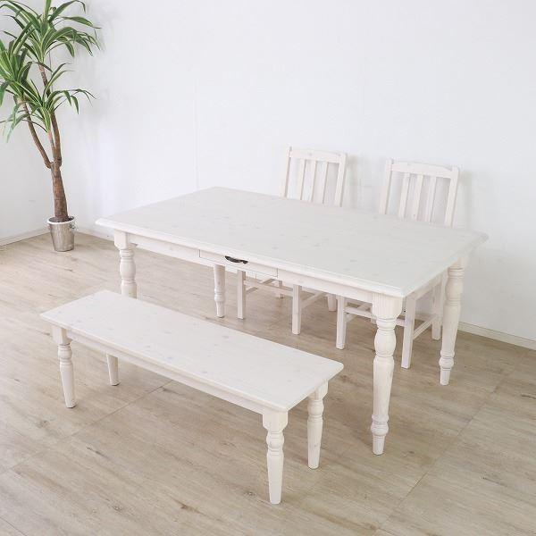 ダイニングテーブル 約幅150cm WH ホワイト 組立品 | ME-CFS.NET