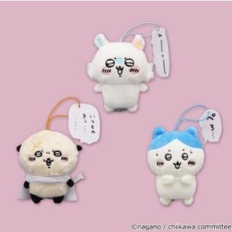 ちいかわ セリフ付きマスコット (2) ハチワレモモンガラッコ 3種セット
