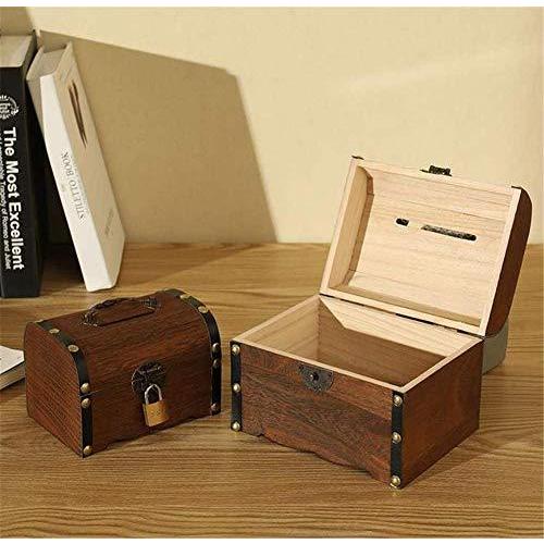 鍵付き宝箱 木製 貯金箱 宝箱 収納箱 玩具 おもちゃ Atm 雑貨 L S 1024 ばりゅー 通販 Yahoo ショッピング