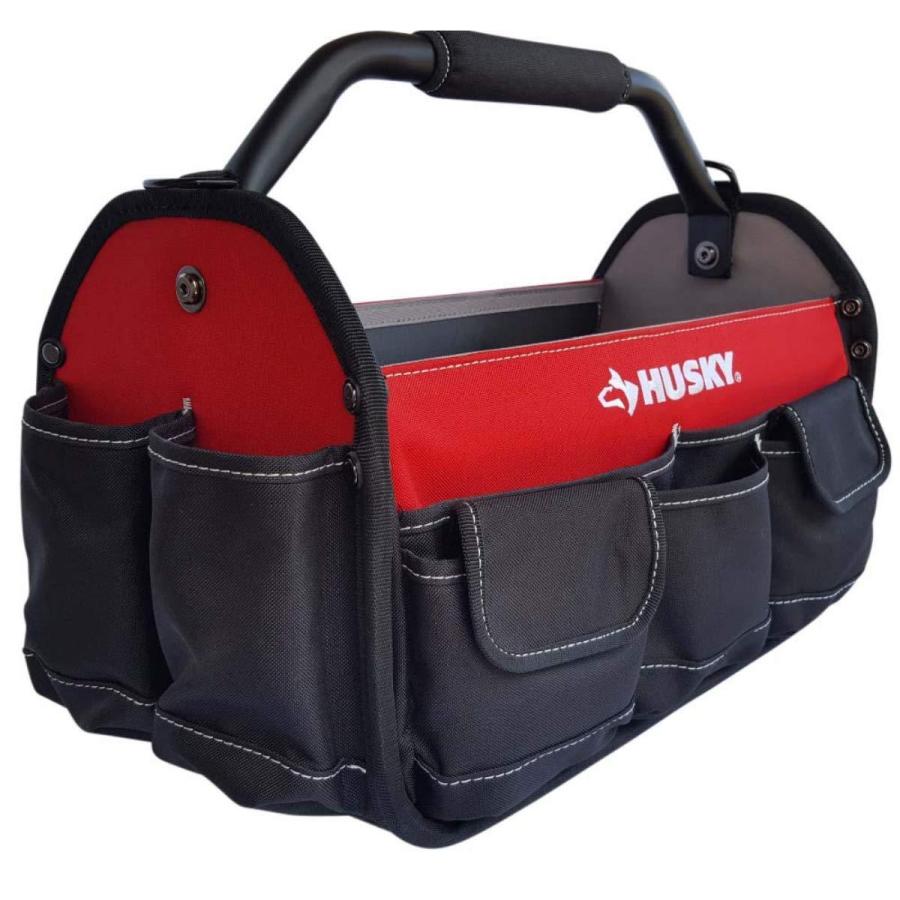 ハスキー　車輪付きトートバッグ　husky Husky ハスキー 17インチ（43cm)ツールトートバッグ回転ハンドル