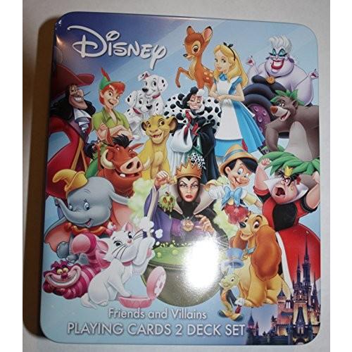国内外の人気 Disney ディズニーフレンズと悪役 2 デッキトランプセット メタルコレクターケース入り 着せかえ人形 Www Oroagri Eu