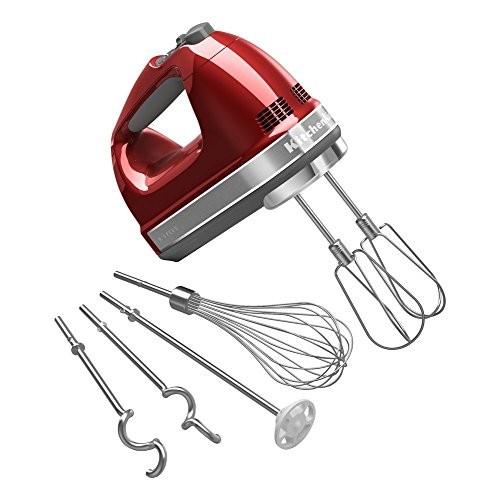 KitchenAid キッチンエイド　ハンドミキサー KHM926CA 9段階スピード切替　 (Candy Apple Red)