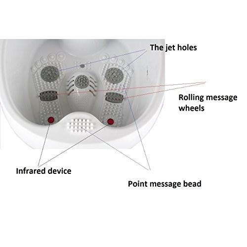 オールインワン足湯マッサージャー 高性能フットスパマシン(熱