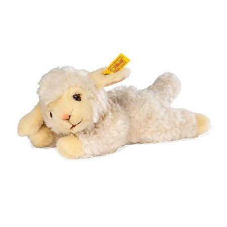 新版 Steiff シュタイフ Cuddly Linda Lamb Stuffed Animal, 10 インチ Long ぬいぐるみ ぬいぐるみ