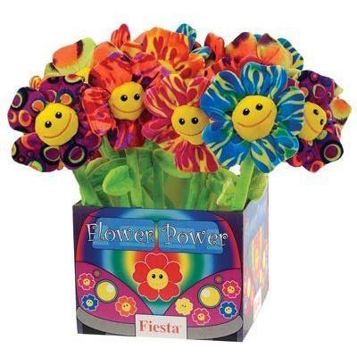 Bulk Buys 18 in. 6 Asst. Color Flowers In Display Box - Case of 48 ぬいぐるみ