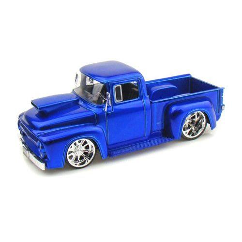 ダイキャストカー 1956 フォード Ｆ-100 トラック メタリックブルー 1/24
