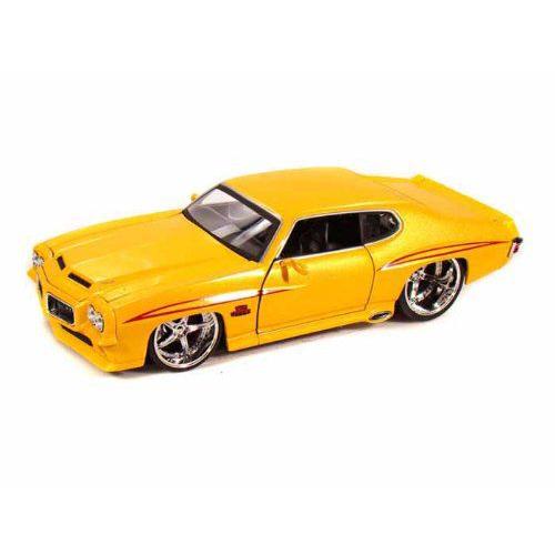 ダイキャストカー 1971 ポンティアック GTO Judge Mass メタリックイエロー 1/24