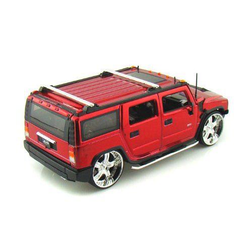 ダイキャストカー Hummer H2 ハマー H2 DUB メタリックレッド 1/24｜value-select｜02