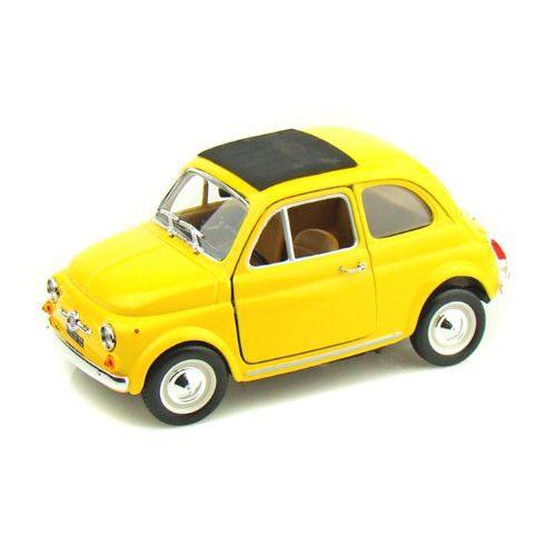 ダイキャストカー 1965 フィアット 500F イエロー 1/24