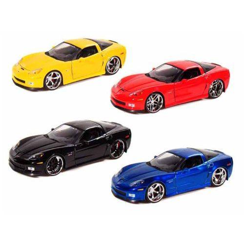 ダイキャストカー 2006 シボレー コルベット C6 Z06 4台セット 1/24