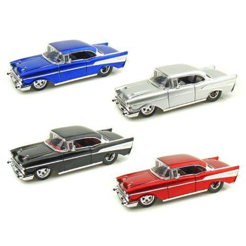 ダイキャストカー 1957 シェビー ベルエアー Chevy Bel Air 4台セット 1/24