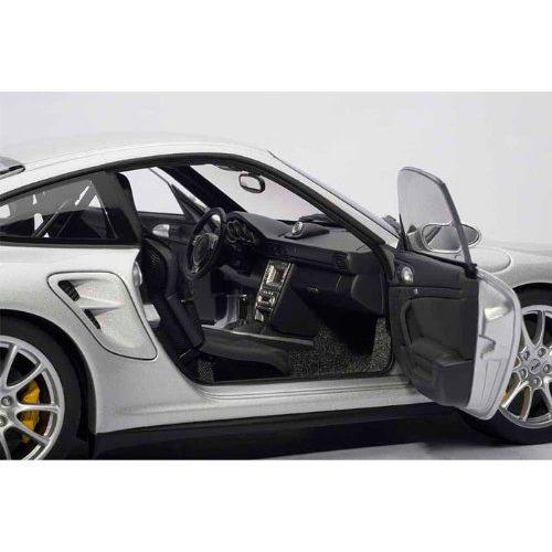 ダイキャストカー ポルシェ 911(997) GT2 シルバー 1/18