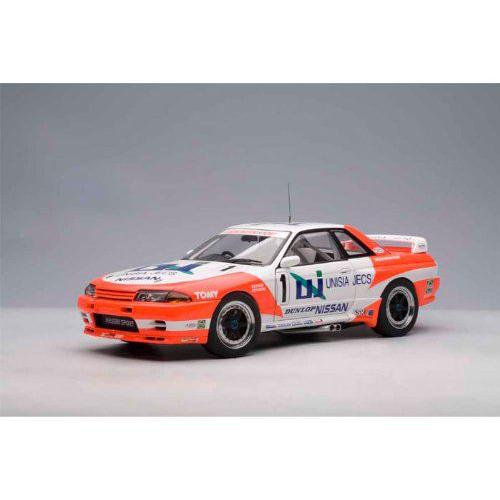 ダイキャストカー 日産 スカイライン GT-R R32 Group A 1993 Unisia Jecs No1 1/18