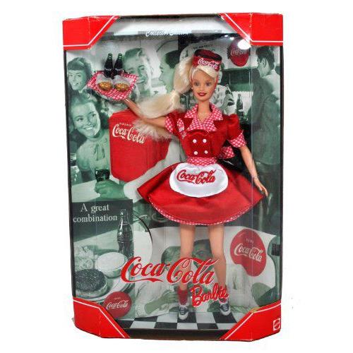 Mattel マテル社 Year 1998 Barbie バービー Collector Edition: Coca-Cola Barbie バービー as a Waitre