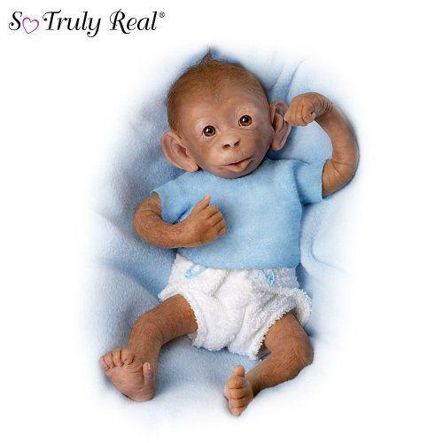 Bobo Baby Monkey Doll by Ashton Drake アシュトンドレイク 人形 ドール
