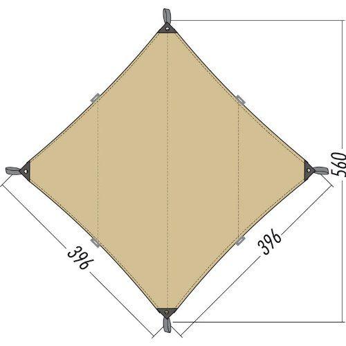 TATONKA TARP 3 TC タープ TATONKA Tarp 3 TC 400x400cm 美品 Amazon | TATONKA(タトンカ