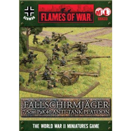 German: Fallschirmajger PaK40 Platoon プラモデル 模型 モデルキット おもちゃ