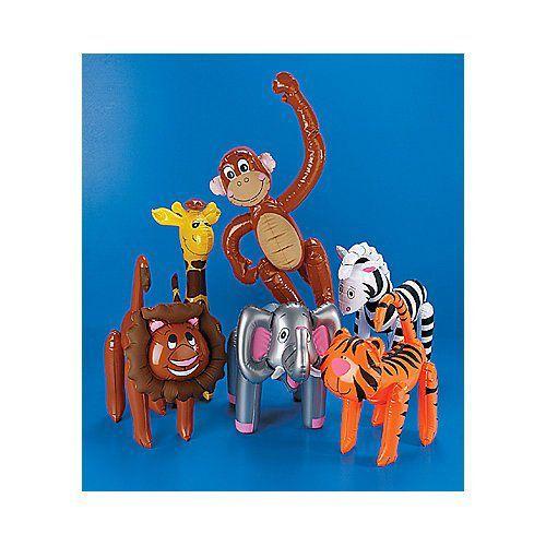 Inflatable Zoo Jungle Animal Assortment (1 dz) フィギュア 人形 おもちゃ