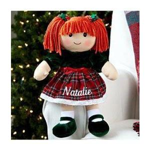 Personalized Christmas Rag Doll-Redhead Caucasian ドール 人形 おもちゃ