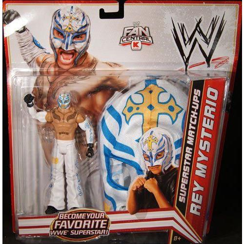 REY MYSTERIO - SUPERSTAR MATCH-UPS (WHITE & BLUE) TOY WRESTLING アクションフィギュア & MASK フィギ｜value-select