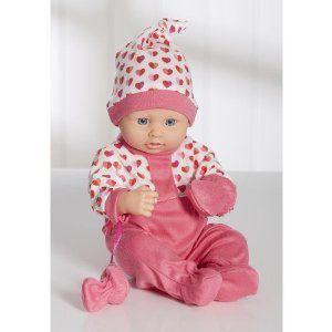 You & Me 12 inch Newborn Baby Doll in Sleepwear - Girl - Dark Pink ドール 人形 おもちゃ