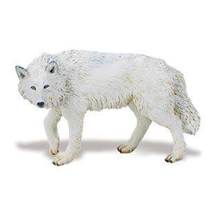 Safari 220029 White Wolf Animal Figure- Pack of 6 フィギュア 人形 おもちゃ